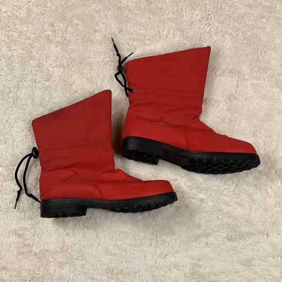 Vintage Crater Ridge Lena red ankle cinch boots, 7W - Picture 2 of 7